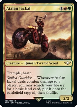 Image for Atalan Jackal (Surge Foil) (105) (Universes Beyond: Warhammer 40,000) - Magic: The Gathering