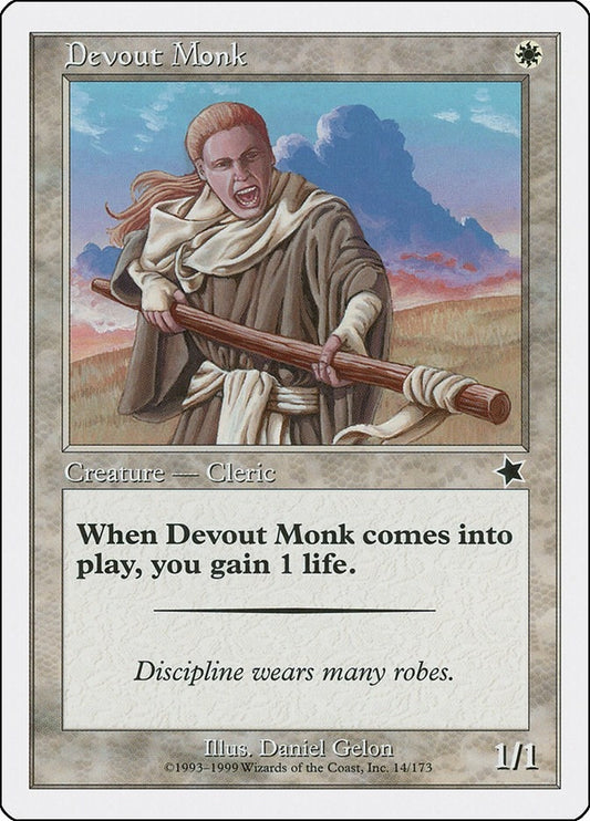 Image for Devout Monk (14) (Starter 1999) - Magic: The Gathering