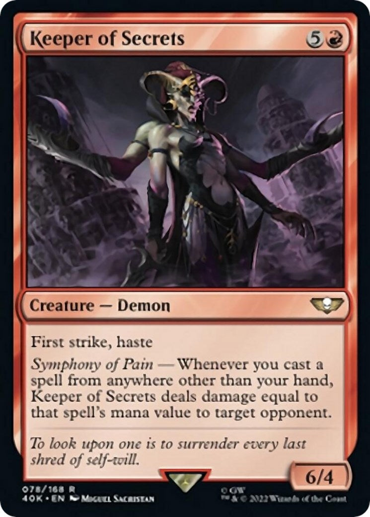 Image for Keeper of Secrets (78) (Universes Beyond: Warhammer 40,000) - Magic: The Gathering