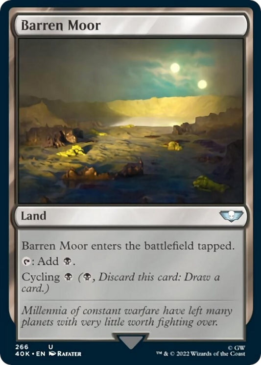 Image for Barren Moor (Surge Foil) (266) (Universes Beyond: Warhammer 40,000) - Magic: The Gathering
