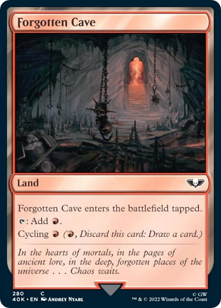 Image for Forgotten Cave (280) (Universes Beyond: Warhammer 40,000) - Magic: The Gathering