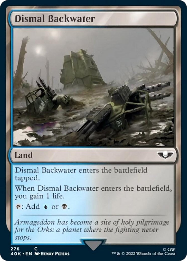 Image for Dismal Backwater (Surge Foil) (276) (Universes Beyond: Warhammer 40,000) - Magic: The Gathering