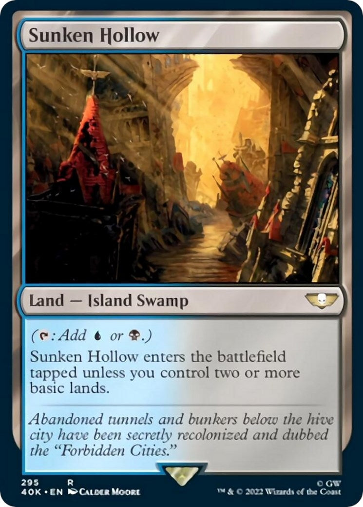 Image for Sunken Hollow (Surge Foil) (295) (Universes Beyond: Warhammer 40,000) - Magic: The Gathering