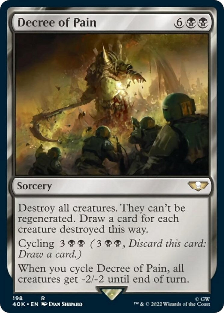 Image for Decree of Pain (198) (Universes Beyond: Warhammer 40,000) - Magic: The Gathering