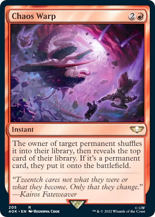 Image for Chaos Warp (205) (Universes Beyond: Warhammer 40,000) - Magic: The Gathering