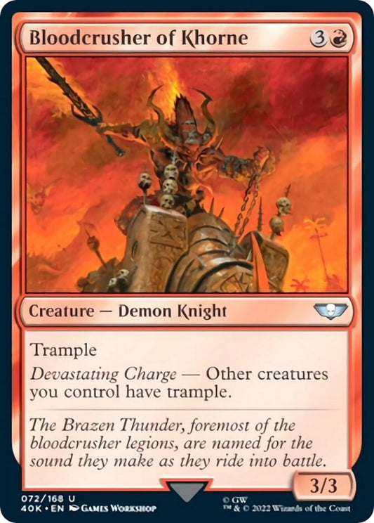 Image for Bloodcrusher of Khorne (72) (Universes Beyond: Warhammer 40,000) - Magic: The Gathering