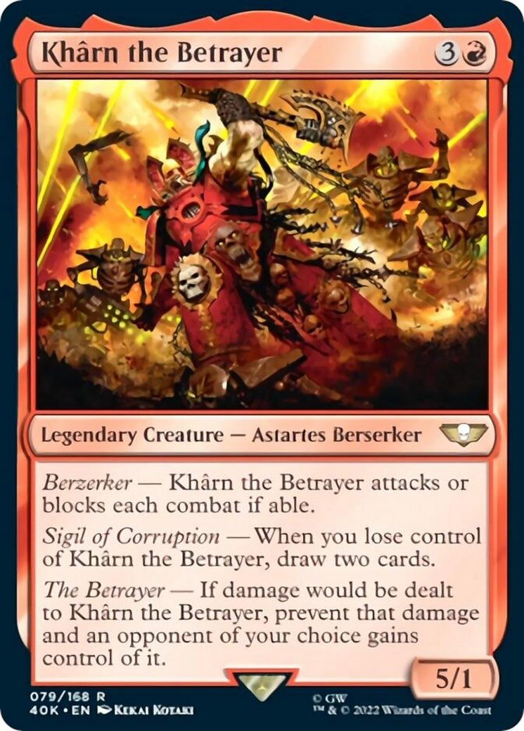 Image for Kharn the Betrayer (79) (Universes Beyond: Warhammer 40,000) - Magic: The Gathering