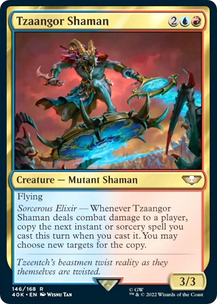 Image for Tzaangor Shaman (146) (Universes Beyond: Warhammer 40,000) - Magic: The Gathering