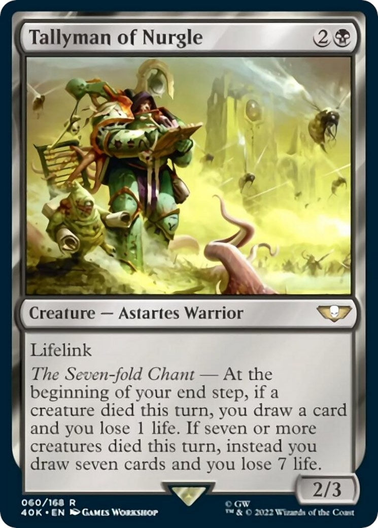 Image for Tallyman of Nurgle (Surge Foil) (60) (Universes Beyond: Warhammer 40,000) - Magic: The Gathering