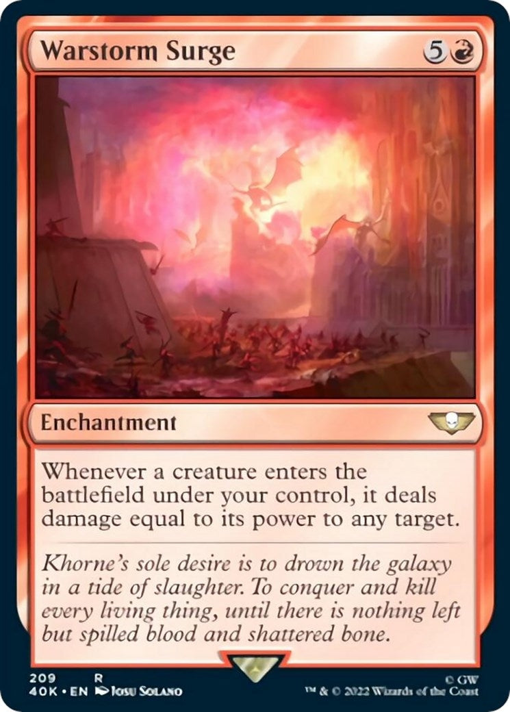Image for Warstorm Surge (Surge Foil) (209) (Universes Beyond: Warhammer 40,000) - Magic: The Gathering