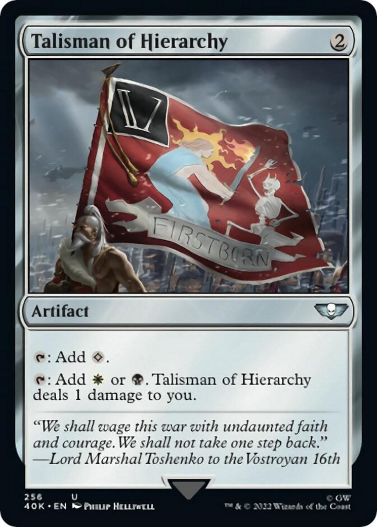 Image for Talisman of Hierarchy (Surge Foil) (256) (Universes Beyond: Warhammer 40,000) - Magic: The Gathering