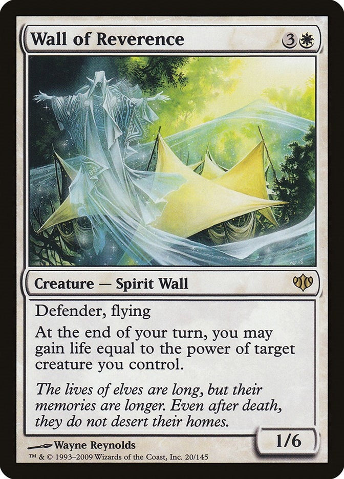 Image for Wall of Reverence (20) (Conflux) - Magic: The Gathering