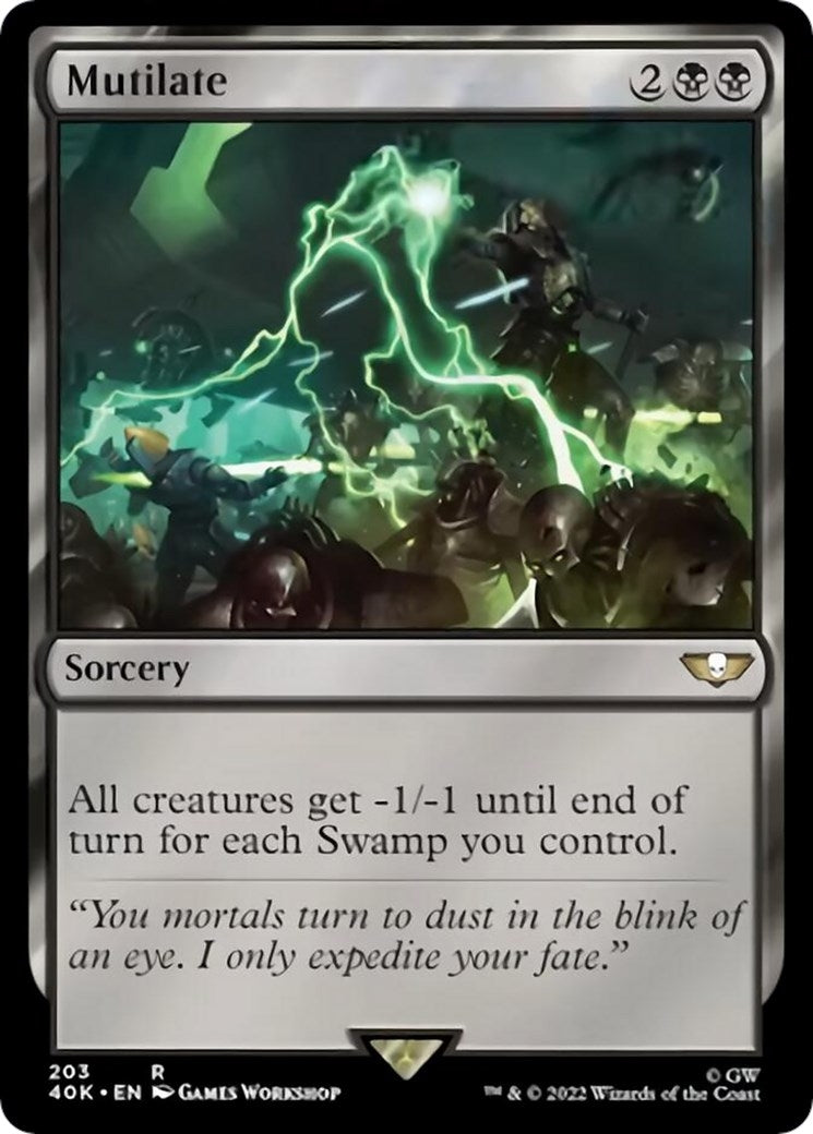 Image for Mutilate (203) (Universes Beyond: Warhammer 40,000) - Magic: The Gathering