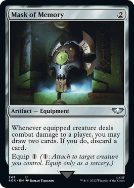 Image for Mask of Memory (Surge Foil) (243) (Universes Beyond: Warhammer 40,000) - Magic: The Gathering
