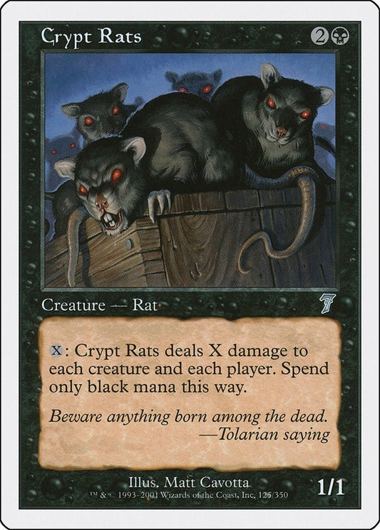 Image for Crypt Rats (125) (7th Edition) - Magic: The Gathering