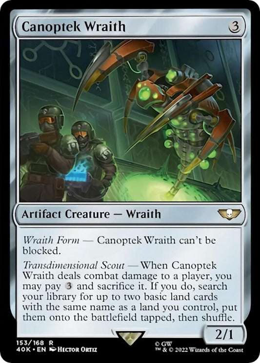 Image for Canoptek Wraith (Surge Foil) (153) (Universes Beyond: Warhammer 40,000) - Magic: The Gathering