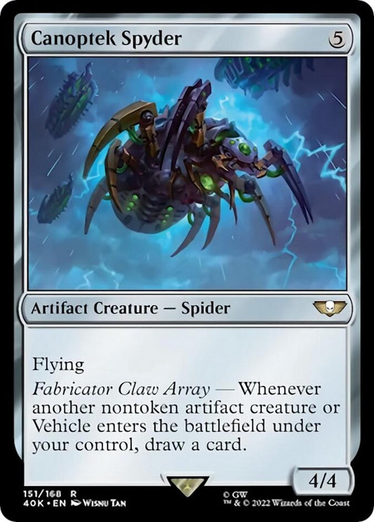 Image for Canoptek Spyder (Surge Foil) (151) (Universes Beyond: Warhammer 40,000) - Magic: The Gathering
