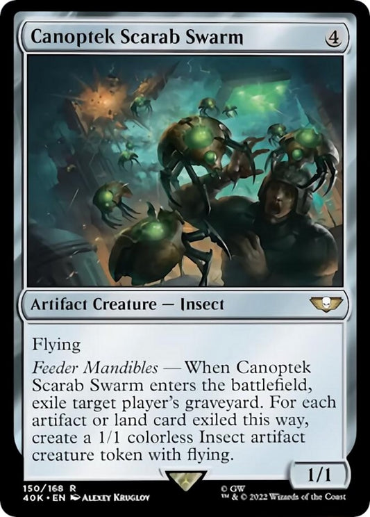 Image for Canoptek Scarab Swarm (Surge Foil) (150) (Universes Beyond: Warhammer 40,000) - Magic: The Gathering