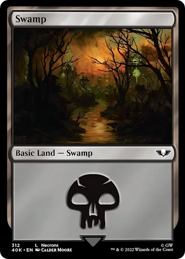 Image for Swamp (312) (Surge Foil) (312) (Universes Beyond: Warhammer 40,000) - Magic: The Gathering