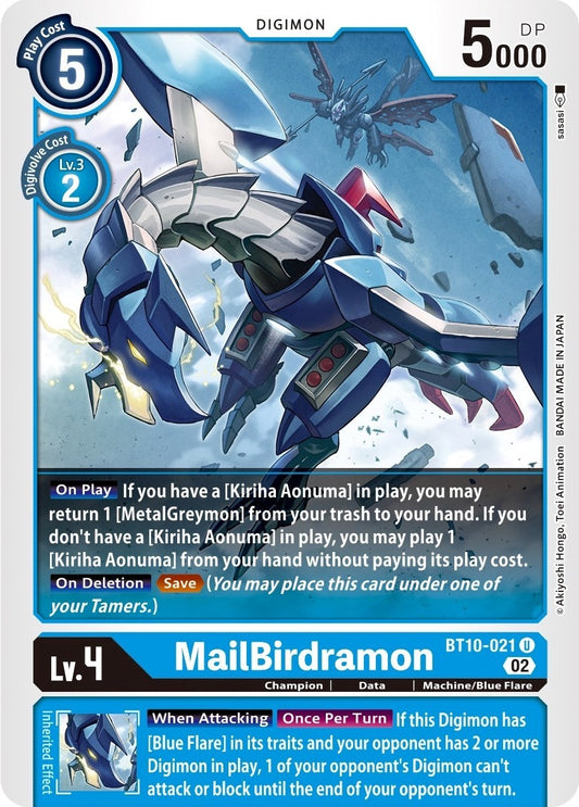 Image for MailBirdramon (BT10-021 U) (Xros Encounter) - Digimon Card Game