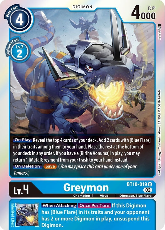 Image for Greymon (BT10-019 R) (Xros Encounter) - Digimon Card Game
