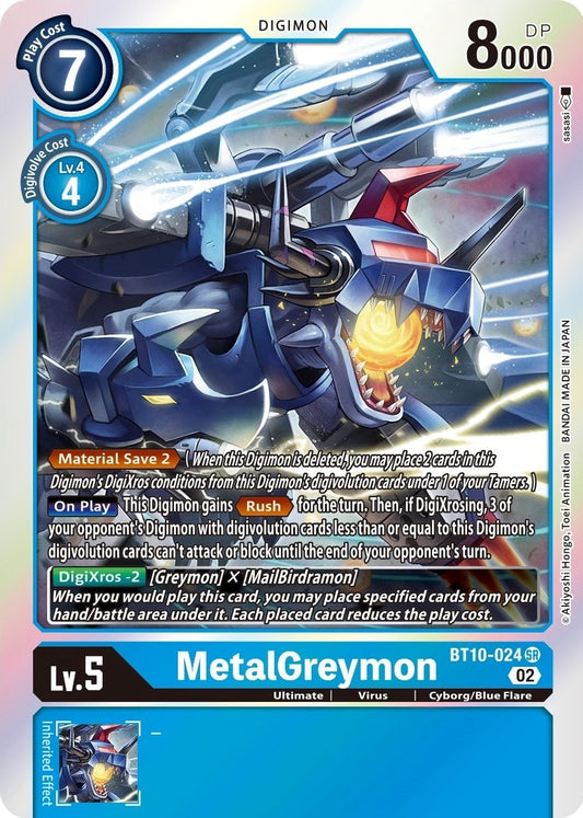 Image for MetalGreymon (BT10-024 SR) (Xros Encounter) - Digimon Card Game