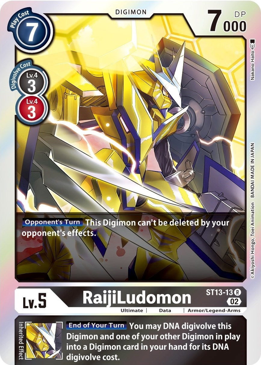 Image for RaijiLudomon (ST13-13 R) (Starter Deck 13: Ragnaloardmon) - Digimon Card Game