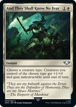Image for And They Shall Know No Fear (Surge Foil) (9) (Universes Beyond: Warhammer 40,000) - Magic: The Gathering