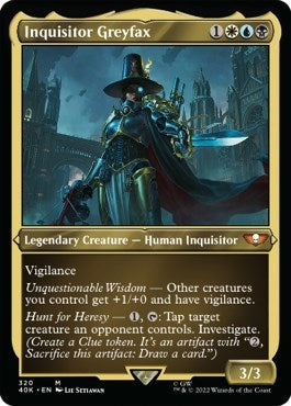Image for Inquisitor Greyfax (Display Commander) (Foil Etched) - Thick Stock (320) (Universes Beyond: Warhammer 40,000) - Magic: The Gathering
