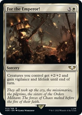 Image for For the Emperor! (Surge Foil) (12) (Universes Beyond: Warhammer 40,000) - Magic: The Gathering