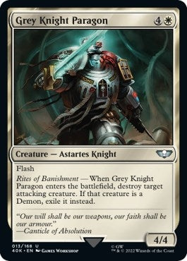 Image for Grey Knight Paragon (Surge Foil) (13) (Universes Beyond: Warhammer 40,000) - Magic: The Gathering