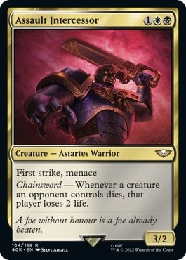 Image for Assault Intercessor (Surge Foil) (104) (Universes Beyond: Warhammer 40,000) - Magic: The Gathering