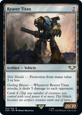 Image for Reaver Titan (Surge Foil) (163) (Universes Beyond: Warhammer 40,000) - Magic: The Gathering