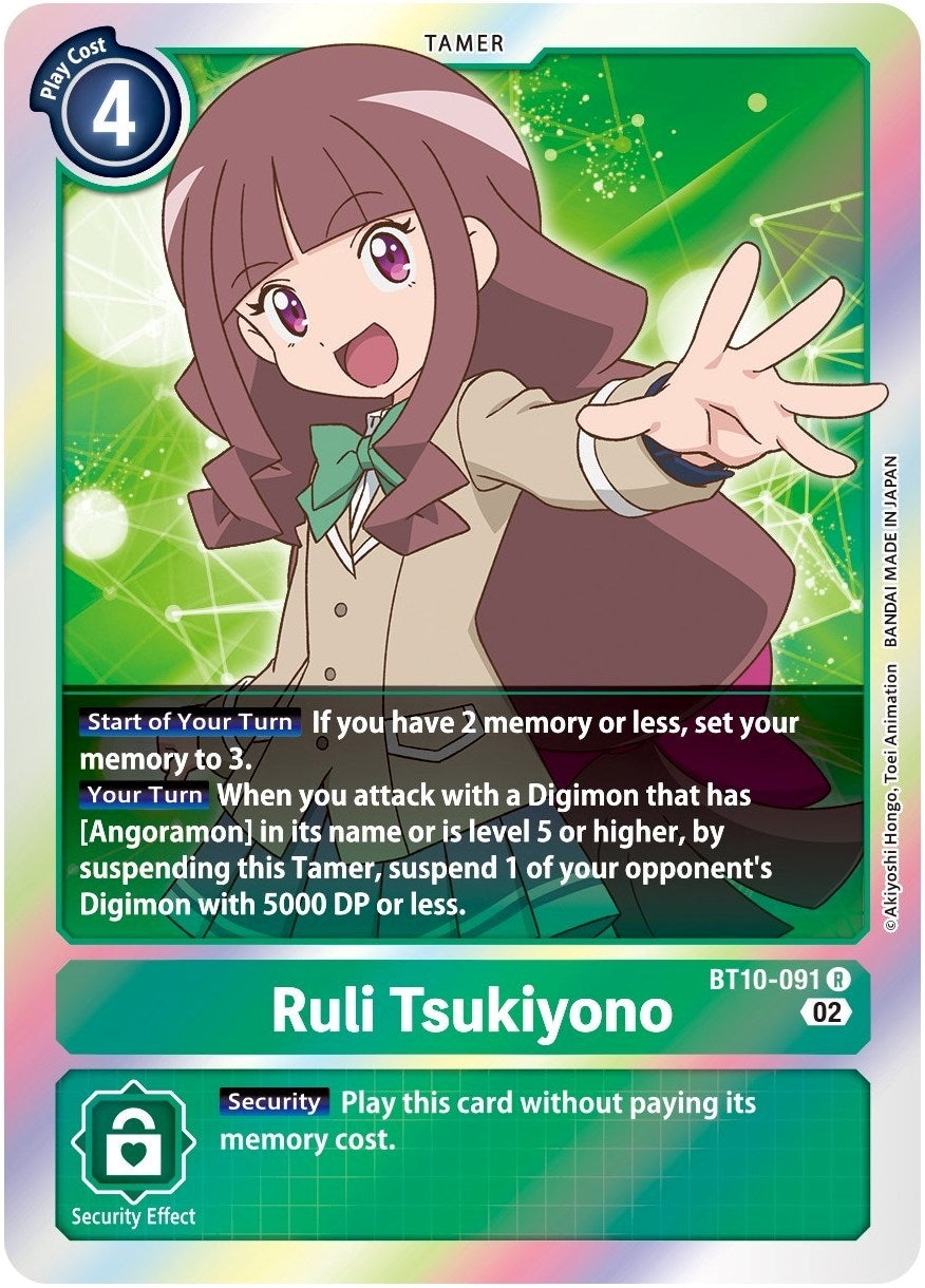 Image for Ruli Tsukiyono (BT10-091 R) (Xros Encounter) - Digimon Card Game