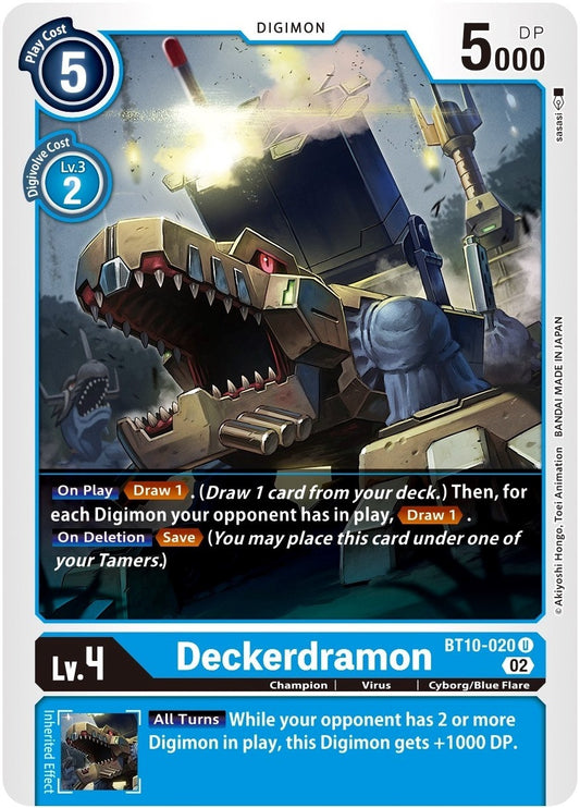 Image for Deckerdramon (BT10-020 U) (Xros Encounter) - Digimon Card Game