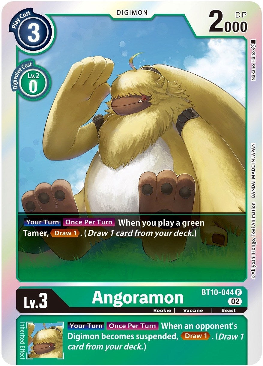 Image for Angoramon (BT10-044 R) (Xros Encounter) - Digimon Card Game