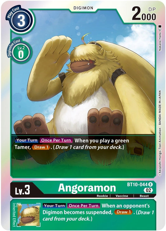 Image for Angoramon (BT10-044 R) (Xros Encounter) - Digimon Card Game