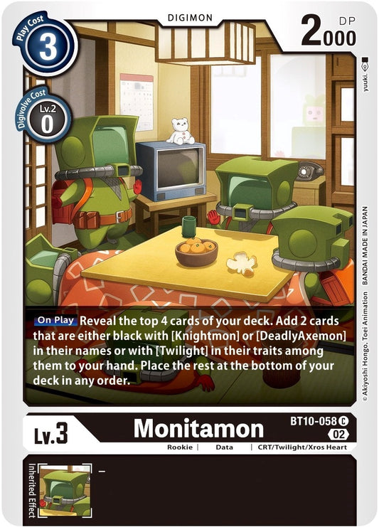 Image for Monitamon (BT10-058 C) (Xros Encounter) - Digimon Card Game