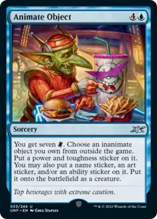 Image for Animate Object (33) (Unfinity) - Magic: The Gathering