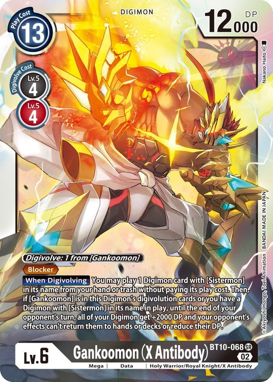 Image for Gankoomon (X Antibody) (BT10-068 SR) (Xros Encounter) - Digimon Card Game