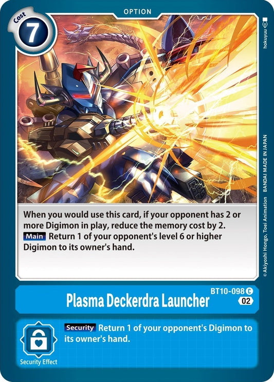 Image for Plasma Deckerdra Launcher (BT10-098 C) (Xros Encounter) - Digimon Card Game