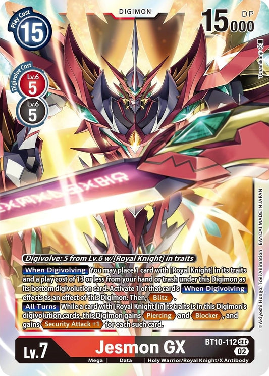 Image for Jesmon GX (BT10-112 SEC) (Xros Encounter) - Digimon Card Game