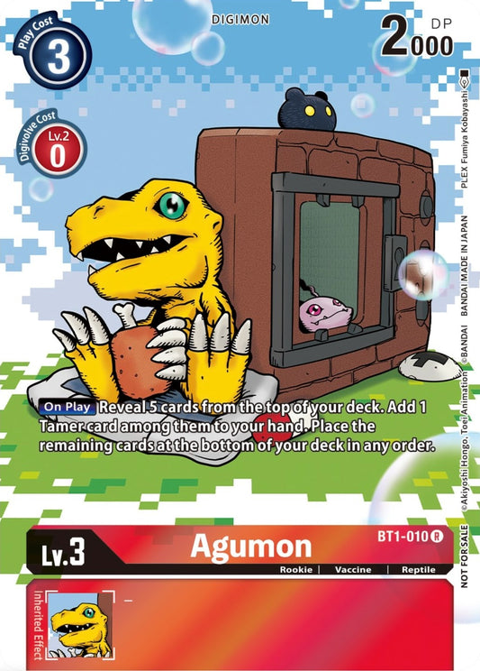 Image for Agumon - BT1-010 (25th Special Memorial Pack) (BT1-010 R) (Release Special Booster 1.0) - Digimon Card Game