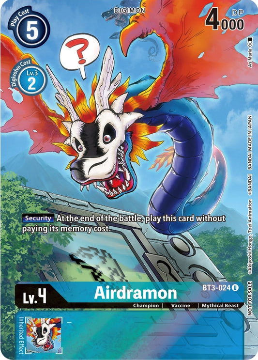 Image for Airdramon (25th Special Memorial Pack) (BT3-024 U) (Release Special Booster 1.0) - Digimon Card Game
