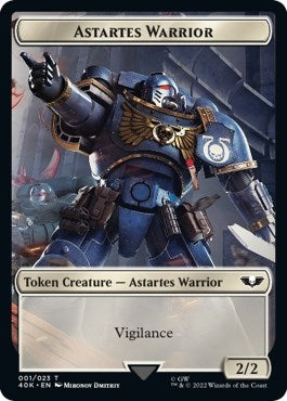 Image for Astartes Warrior (001) // Cherubael Double-Sided Token (1 // 13) (Universes Beyond: Warhammer 40,000) - Magic: The Gathering