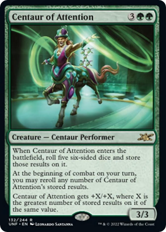 Image for Centaur of Attention (132) (Unfinity) - Magic: The Gathering