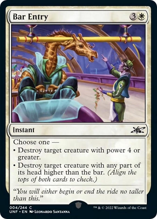 Image for Bar Entry (4) (Unfinity) - Magic: The Gathering