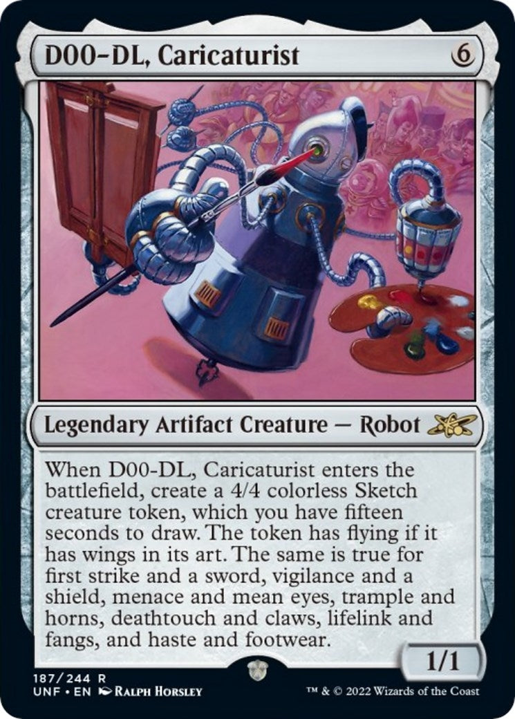 Image for D00-DL, Caricaturist (187) (Unfinity) - Magic: The Gathering
