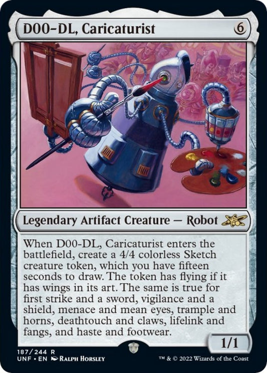 Image for D00-DL, Caricaturist (187) (Unfinity) - Magic: The Gathering