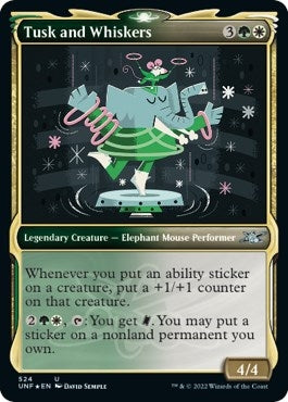 Image for Tusk and Whiskers (Showcase) (Galaxy Foil) (524) (Unfinity) - Magic: The Gathering